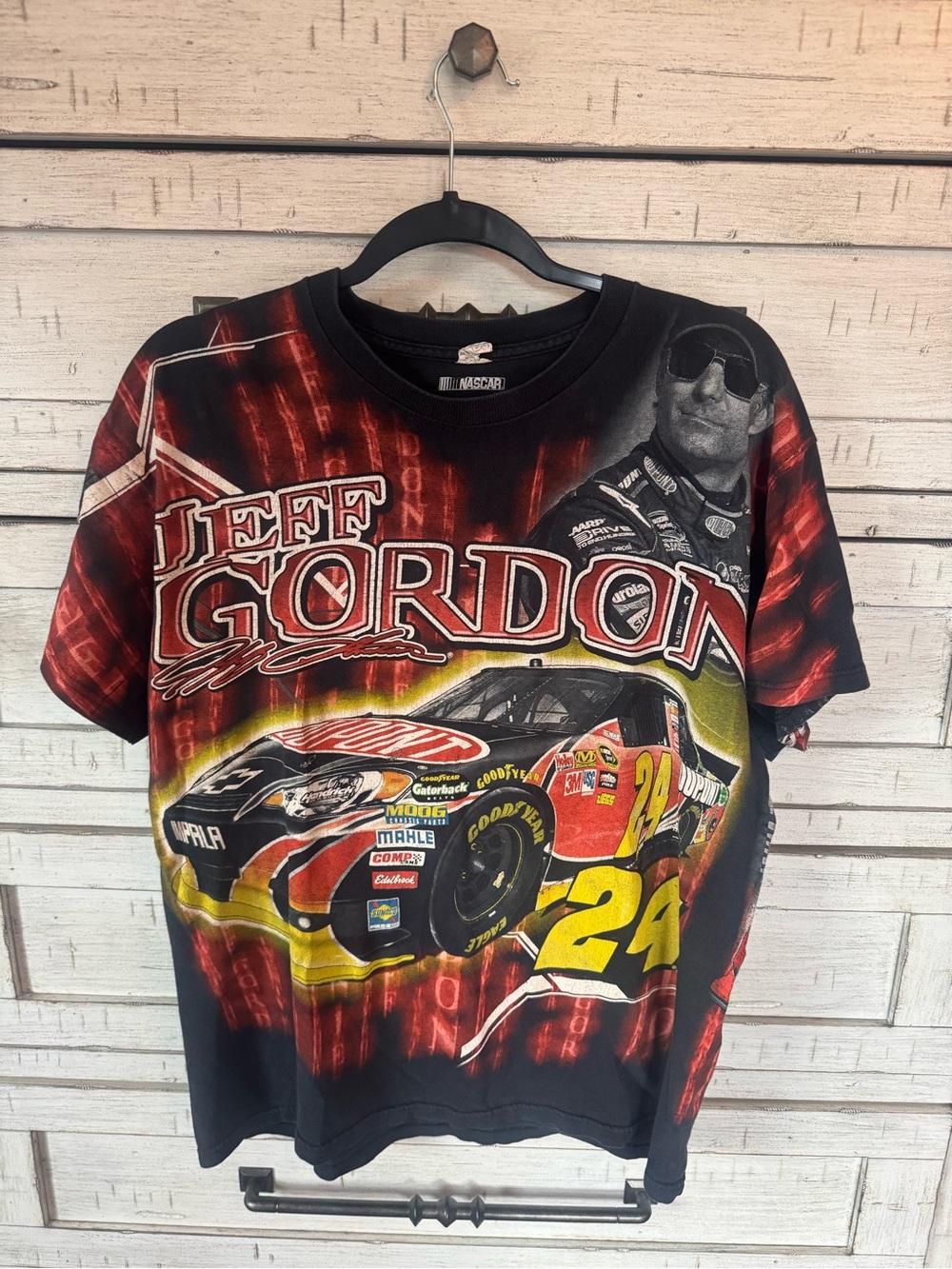 Nascar Black and White Logo Graphic Tee